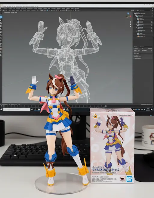 AI generated 3D Figure action figure