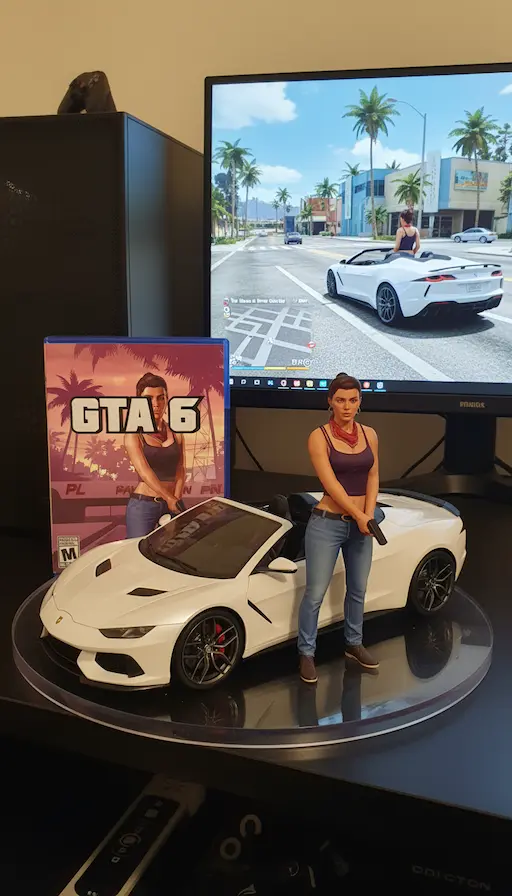 AI generated Game Figure action figure